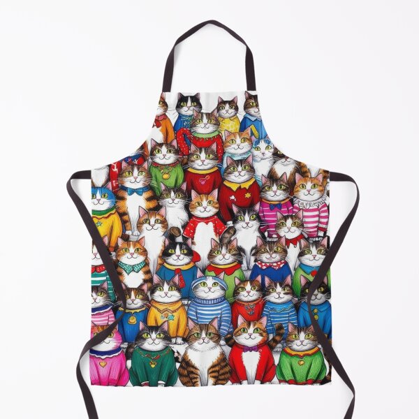 Item preview, Many Chubby Cats Pattern designed and sold by AlinaSCorner.