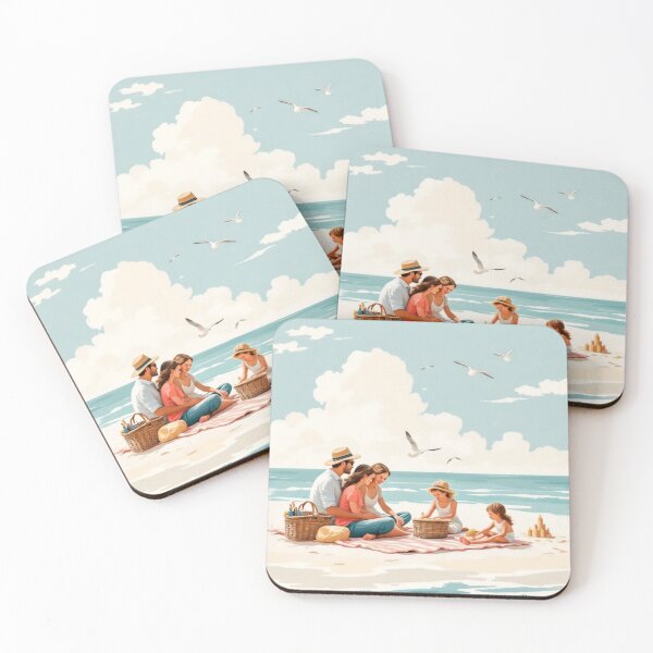 Item preview, Vintage Beach Holiday Postcards 12 designed and sold by SteadyRolling.