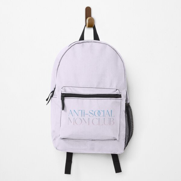 Item preview, Anti Social Mom Club Lover Pink Blue Aesthetic designed and sold by Stickers by @molllyclare.