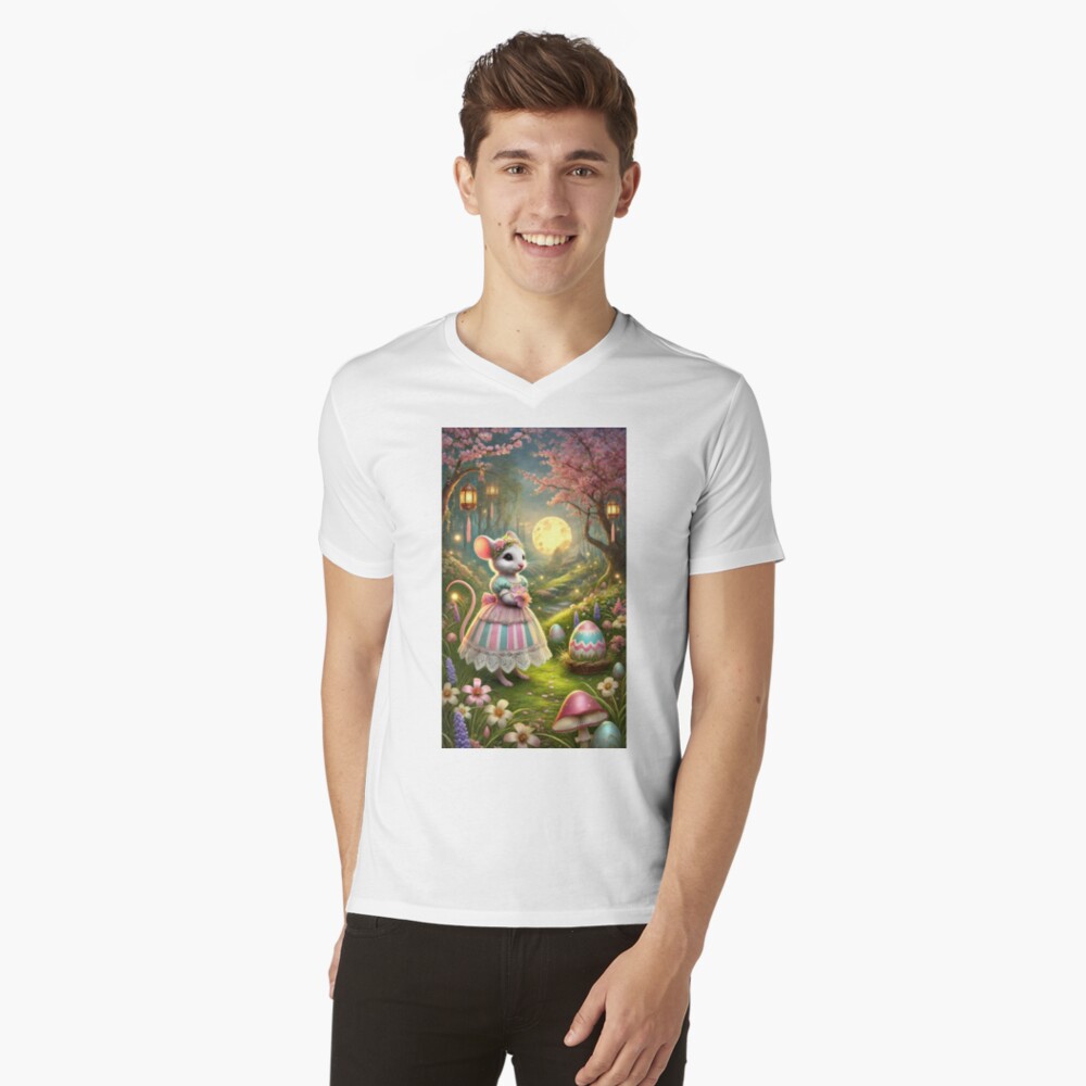 Item preview, V-Neck T-Shirt designed and sold by phatpuppyart.