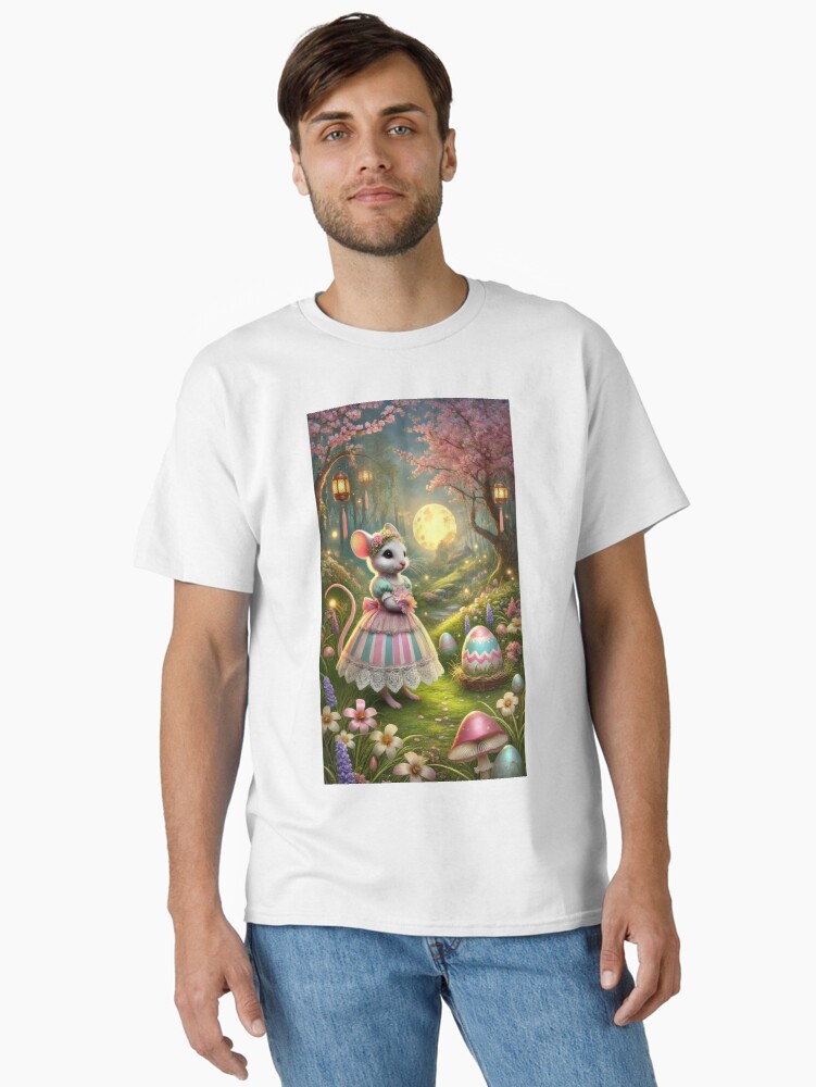 Thumbnail 2 of 7, Classic T-Shirt, Easter Mouse designed and sold by phatpuppyart.