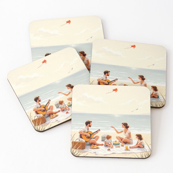 Item preview, Vintage Beach Holiday Postcards 16 designed and sold by SteadyRolling.