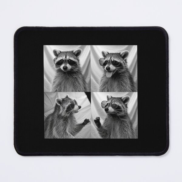 Item preview, Funny Photobooth Photo of a Stylish Raccoon Wearing Sunglasses designed and sold by love3617.