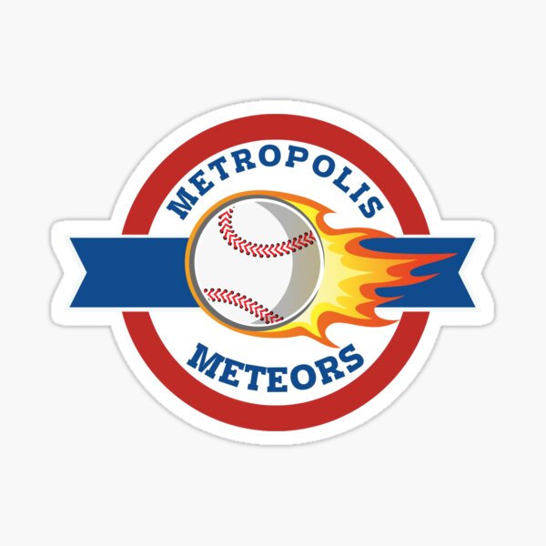 Item preview, Metropolis Meteors Baseball Logo designed and sold by kylopen.