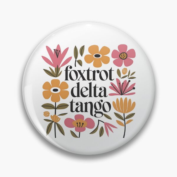 Item preview, Foxtrot Deltas Tango | Boho Floral Aesthetic designed and sold by ChicTeeshop.