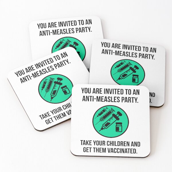 Item preview, Anti-measles party invitation  designed and sold by Rachel the Artist .