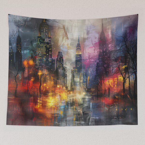 Item preview, Neon Nights in the City designed and sold by NeoNebulaArt.