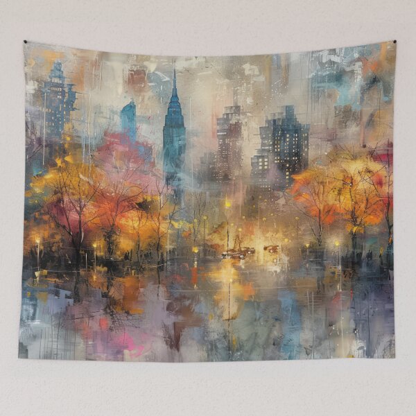 Item preview, Autumn Lights in the City designed and sold by NeoNebulaArt.