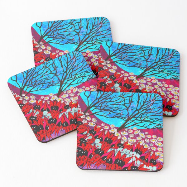 Item preview, Sturt Pea Landscape designed and sold by Georgie Sharp.