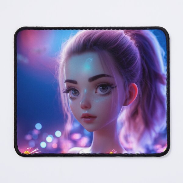 Item preview, manga girl walking in a purple flower field designed and sold by afteryear2020.