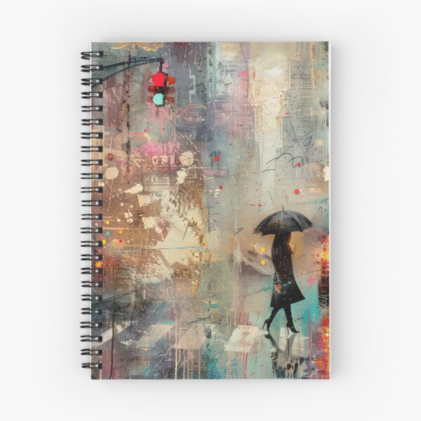 Item preview, Rainy Streets of the Big City designed and sold by NeoNebulaArt.