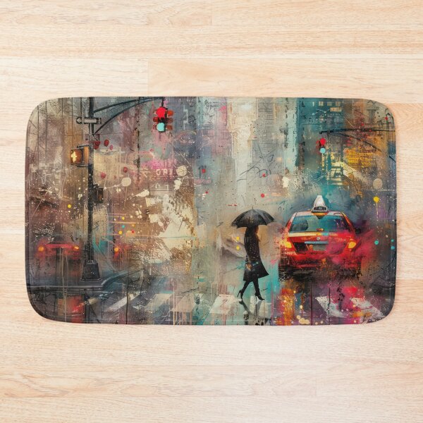 Item preview, Rainy Streets of the Big City designed and sold by NeoNebulaArt.