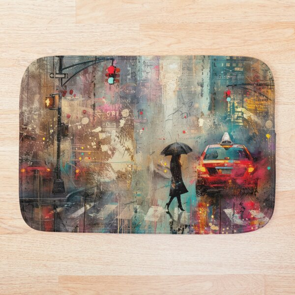 Item preview, Rainy Streets of the Big City designed and sold by NeoNebulaArt.