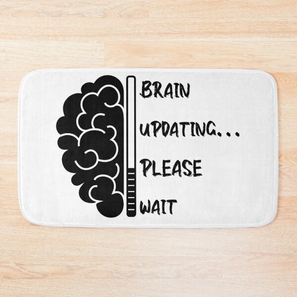 Item preview, Brain updating please wait brainpower mindset designed and sold by ilyanadesign.