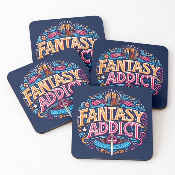 Item preview, Fantasy addict, typography designed and sold by maxmaj.