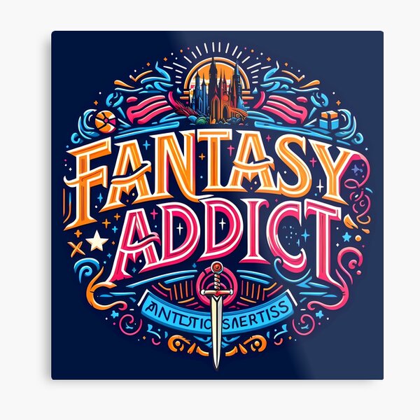 Item preview, Fantasy addict, typography designed and sold by maxmaj.