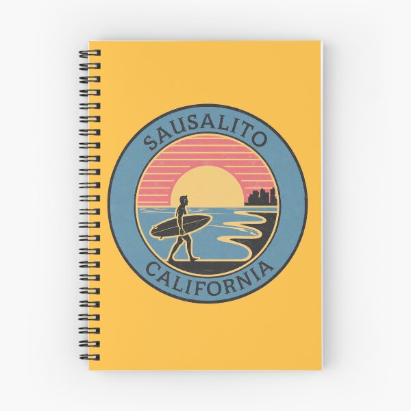 Item preview, Sausalito California Sunset Surfer Vintage Design designed and sold by CircinusStore.
