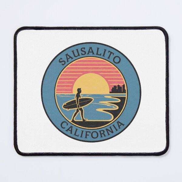Item preview, Sausalito California Sunset Surfer Vintage Design designed and sold by CircinusStore.