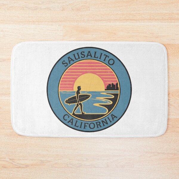Item preview, Sausalito California Sunset Surfer Vintage Design designed and sold by CircinusStore.