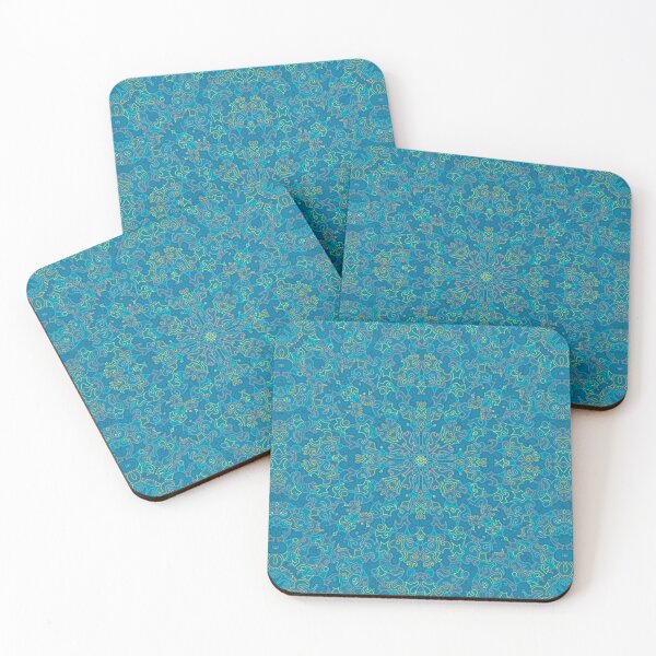 Item preview, Blue abstract mandala designed and sold by Josephine Ethereal.