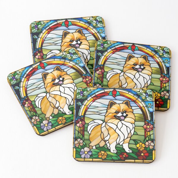 Item preview, Glass Pomeranian  designed and sold by TheBusyBeez.