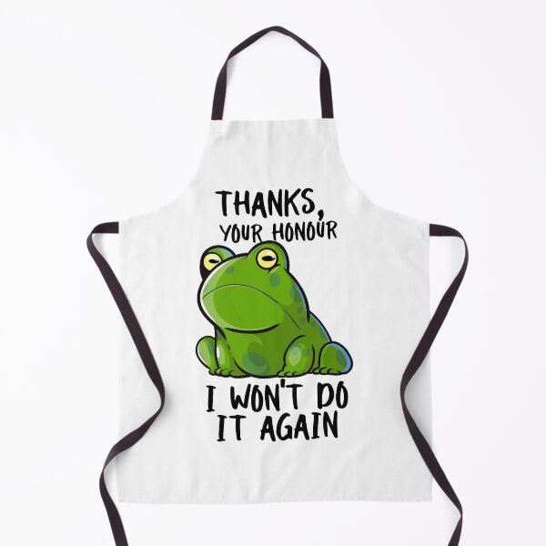 Artikelvorschau, Unregierbarer Frosch sagt, es wird nicht wieder passieren (britische Rechtschreibung) entworfen und verkauft von messy-nessie.
