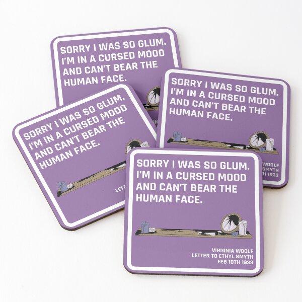 Item preview, Cursed Mood Virginia Woolf designed and sold by tile278.