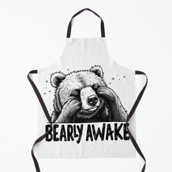 Item preview, Bearly Awake Funny Sleepy Bear designed and sold by Monochromaniaus.