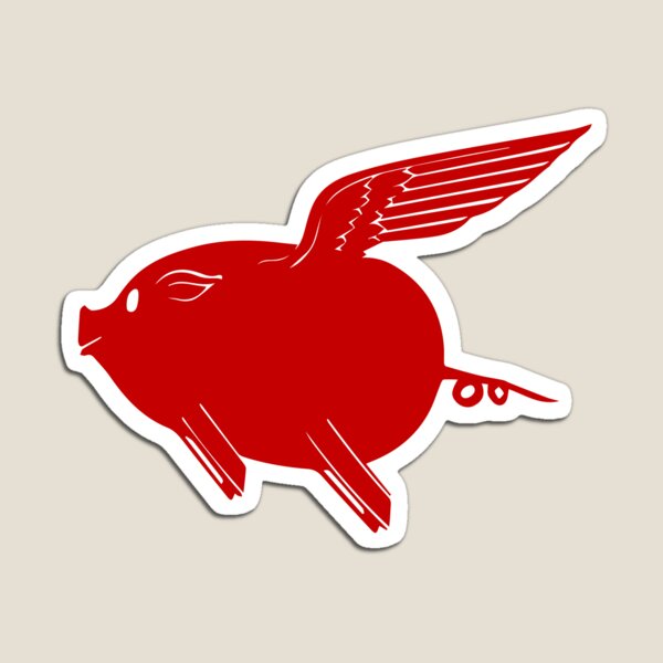 Aperçu de l'œuvre Voiture volante P-Car Cochon rouge créée et vendue par tfmotorworks.