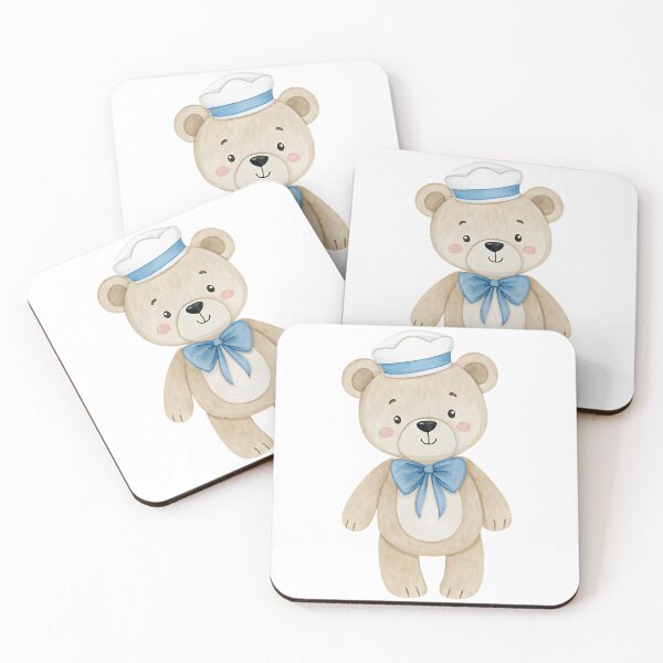Item preview, A0815-30 Seaside Teddy & Ducklings designed and sold by angieart68.
