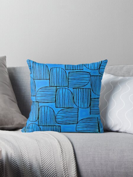 Item preview, Mid-Century Modern 1950's Blue Abstract Design Pattern designed and sold by DEC02.