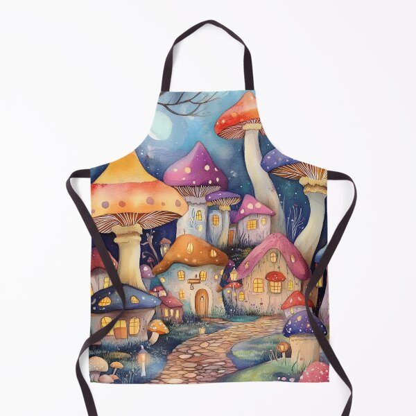 Item preview, Enchanted Mushroom Town designed and sold by SporeandCanvas.
