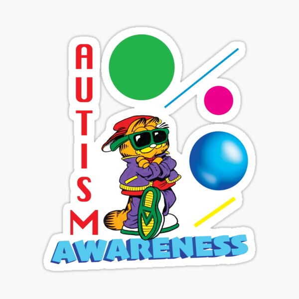 Item preview, Funny Garfield Autism Awareness designed and sold by E2-psd.