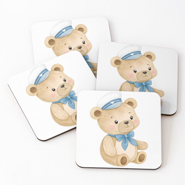 Item preview, A0815-30 Seaside Teddy & Ducklings designed and sold by angieart68.