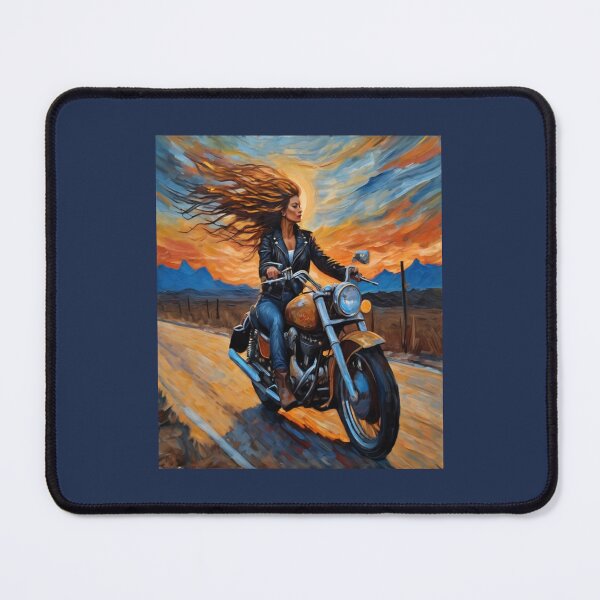 Item preview, "Sunset Rider: Leather Jacket, Boots, and Freedom" designed and sold by Artisticanvas.
