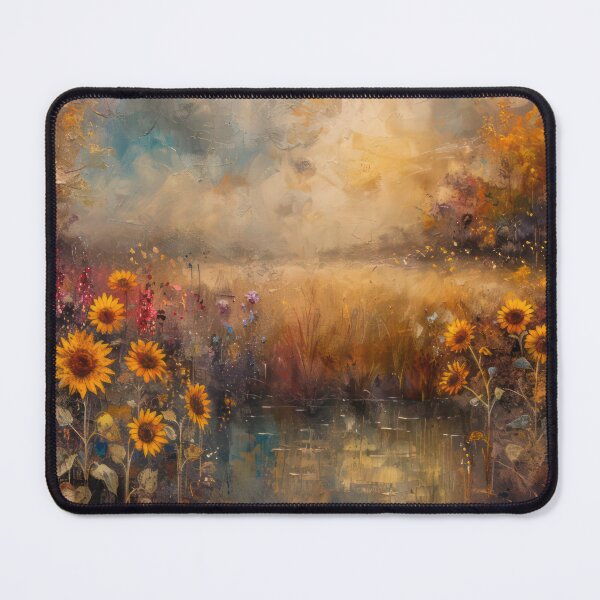 Item preview, Golden Sunflowers by the Tranquil Lake designed and sold by NeoNebulaArt.