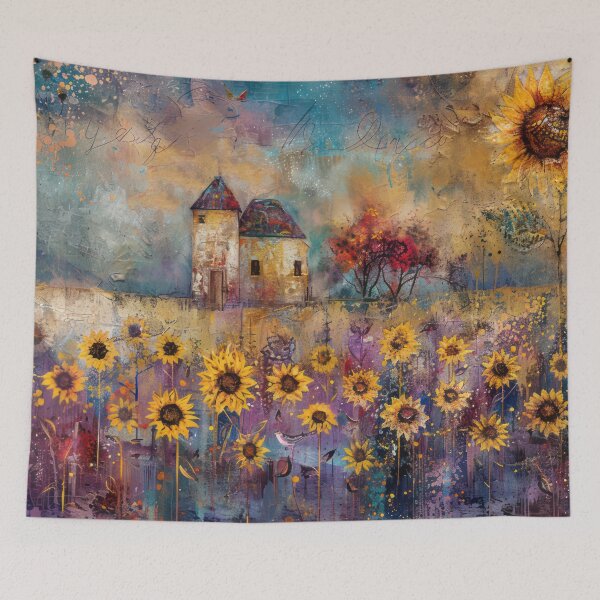 Item preview, Sunflower Symphony in a Magical Field designed and sold by NeoNebulaArt.
