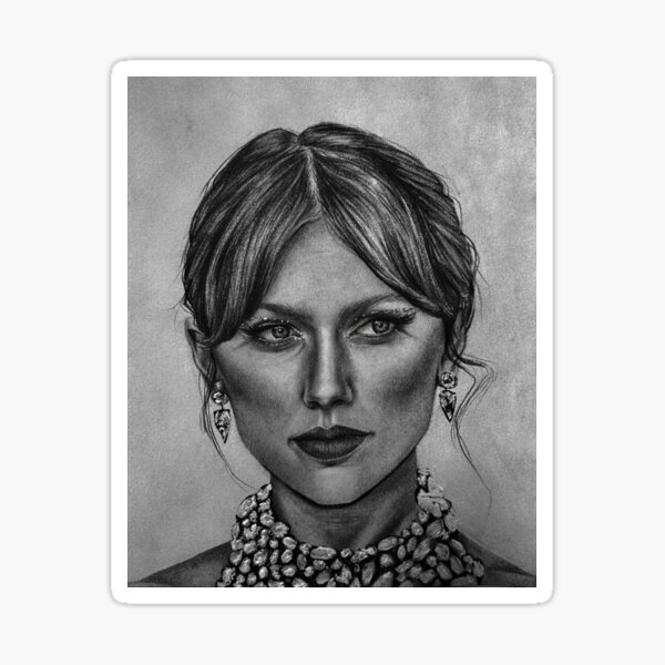 Item preview, Taylor Swift: Realism Charcoal Portrait designed and sold by olxwxa.