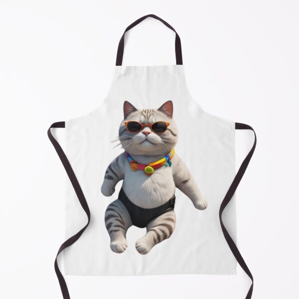Item preview, Cat Chilling in a black Speedo! designed and sold by Ink And Inspire.