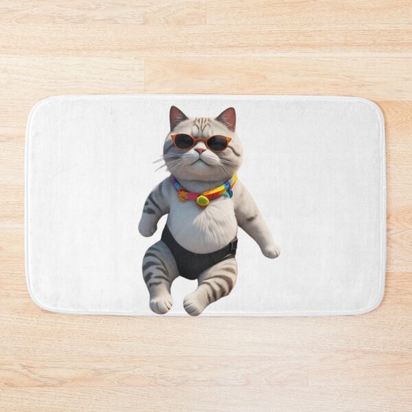 Item preview, Cat Chilling in a black Speedo! designed and sold by Ink And Inspire.