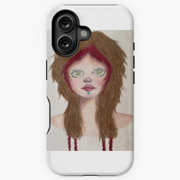 Item preview, Brown Haired Girl with Red Braids designed and sold by littlem00nlamb.