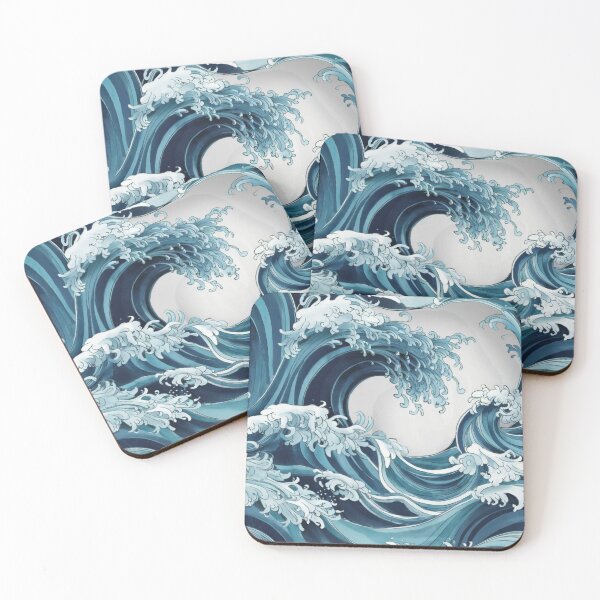 Item preview, Traditional Blue and White Porcelain Wave Design designed and sold by NSB-Design.