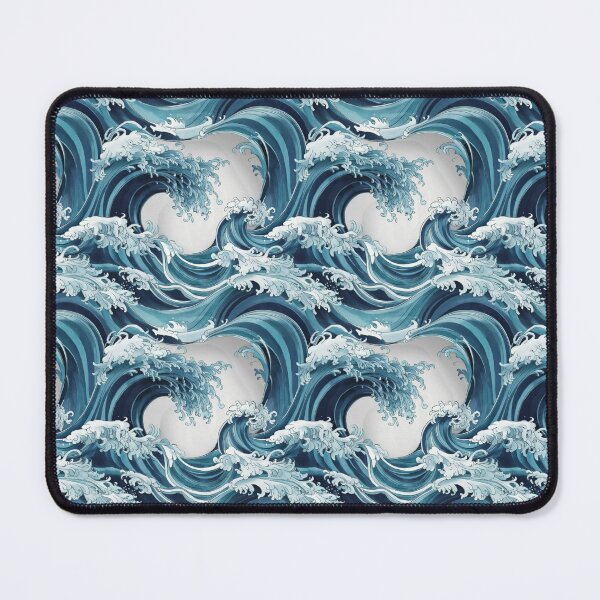 Item preview, Traditional Blue and White Porcelain Wave Design designed and sold by NSB-Design.