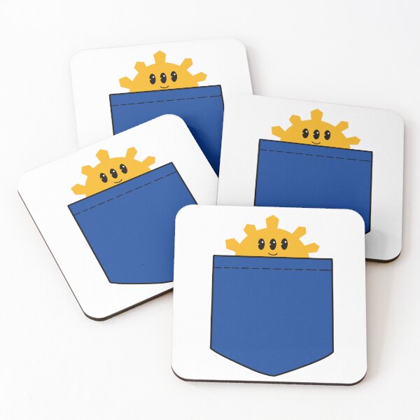 Item preview, PHILIPPINE FLAG SUN KAWAII BLUE POCKET DESIGN designed and sold by aydapadi.