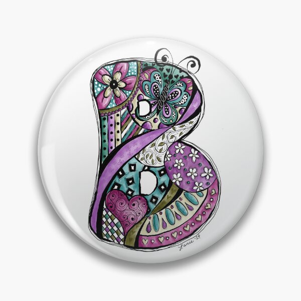 Item preview, Doodle Art Letter B designed and sold by LanieJAndCo.