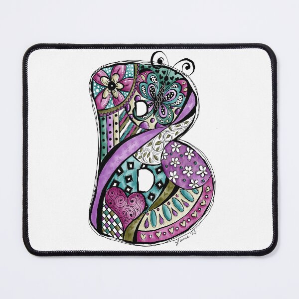 Item preview, Doodle Art Letter B designed and sold by LanieJAndCo.