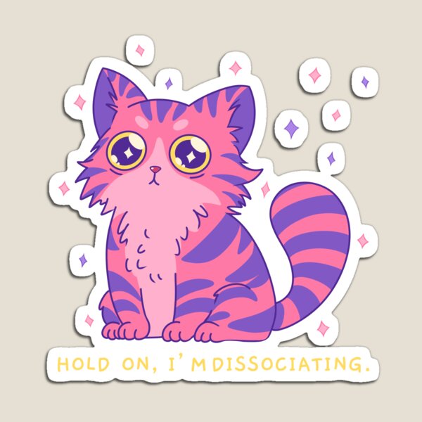 Item preview, dissociating cat designed and sold by hunnydoll.