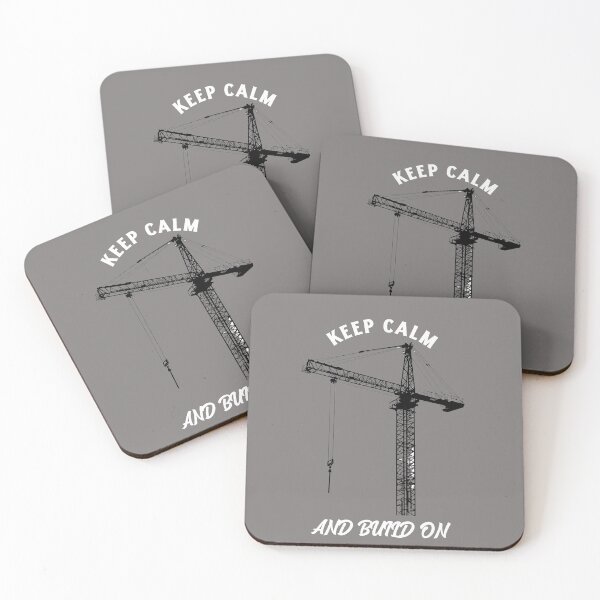 Item preview, Keep Calm and Build On Crane designed and sold by Mochasgoods.