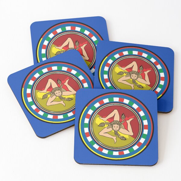 Item preview, Sicilia bandiera Sicily flag coat of arms designed and sold by studioss76.