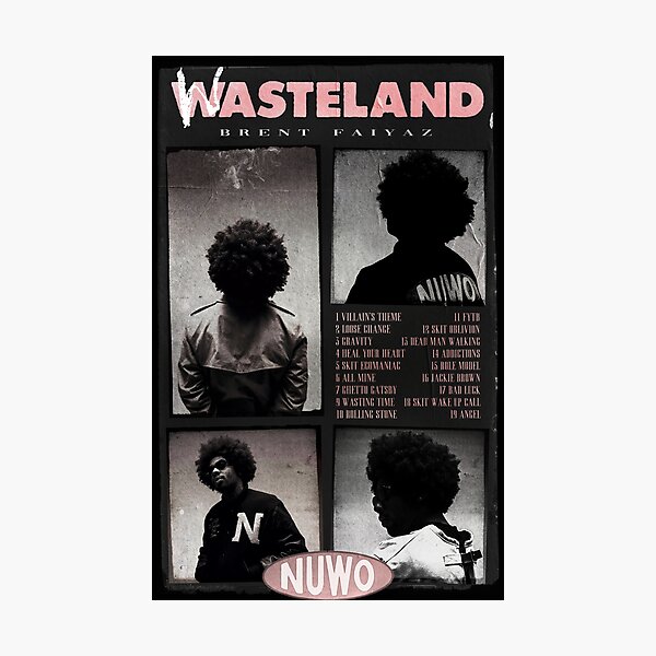 Artikel-Vorschau von Brent Faiyaz Wasteland Album Poster Design, designt und verkauft von 23lbrady.